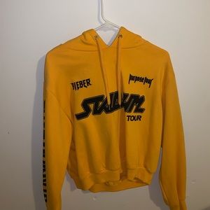 Justin Bieber crop top sweater